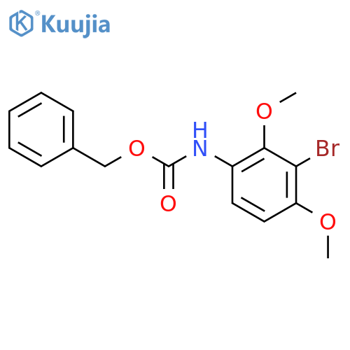 benzyl N-(3-bromo-2,4-dimethoxyphenyl)carbamate structure