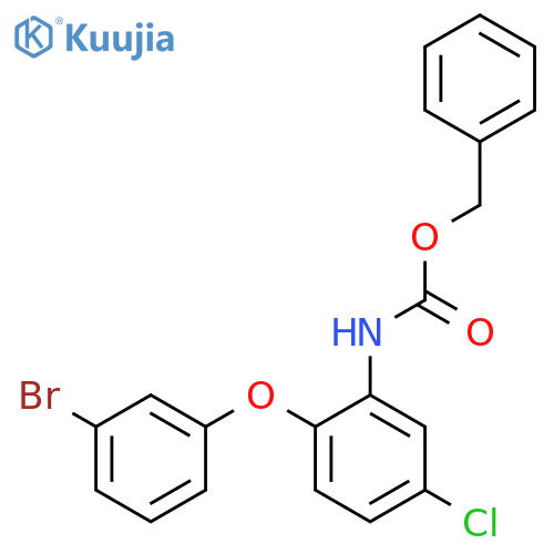 benzyl N-2-(3-bromophenoxy)-5-chlorophenylcarbamate structure