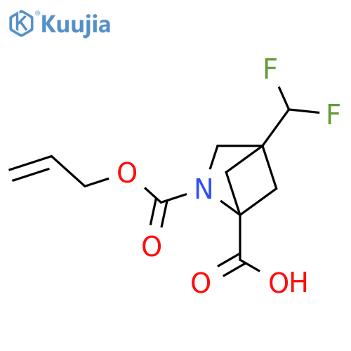 4-(difluoromethyl)-2-(prop-2-en-1-yloxy)carbonyl-2-azabicyclo2.1.1hexane-1-carboxylic acid structure