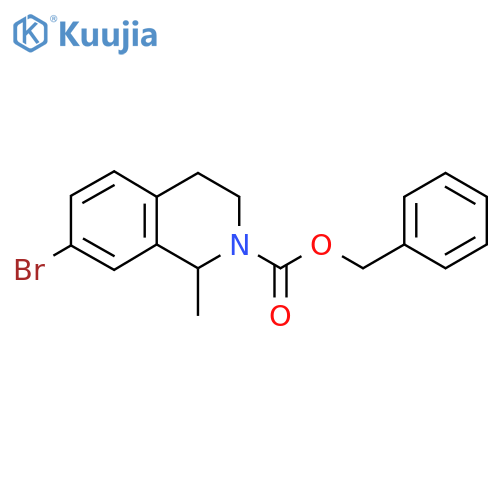 Benzyl 7-bromo-1-methyl-1,2,3,4-tetrahydroisoquinoline-2-carboxylate structure