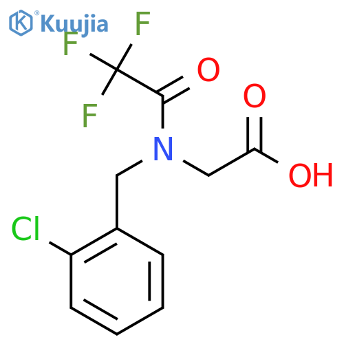 2-{N-(2-chlorophenyl)methyl-2,2,2-trifluoroacetamido}acetic acid structure