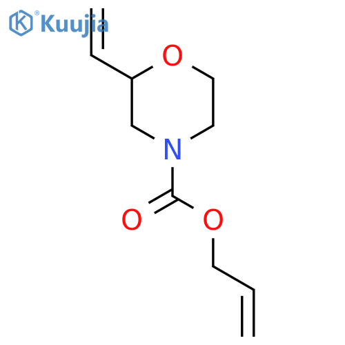 Prop-2-en-1-yl 2-ethenylmorpholine-4-carboxylate structure