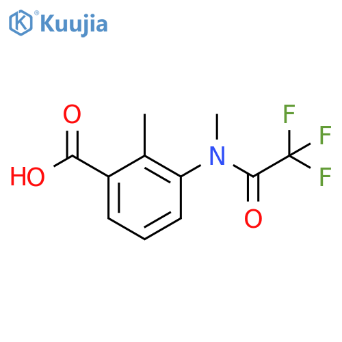 2-methyl-3-(2,2,2-trifluoro-N-methylacetamido)benzoic acid structure