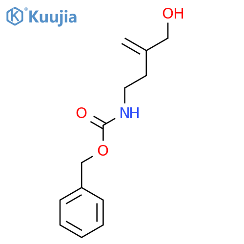 benzyl N-(4-hydroxy-3-methylidenebutyl)carbamate structure