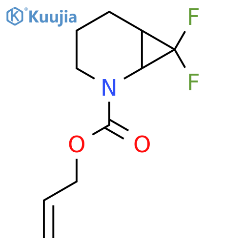 Prop-2-en-1-yl 7,7-difluoro-2-azabicyclo[4.1.0]heptane-2-carboxylate structure