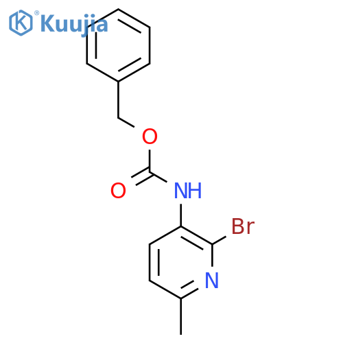 benzyl N-(2-bromo-6-methylpyridin-3-yl)carbamate structure