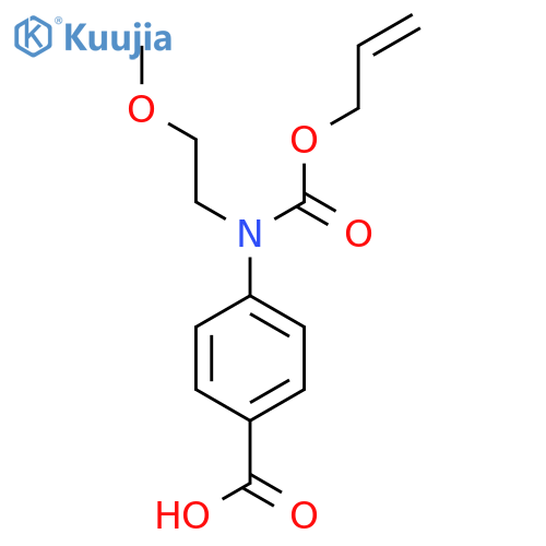 4-[(2-Methoxyethyl)[(prop-2-en-1-yloxy)carbonyl]amino]benzoic acid structure