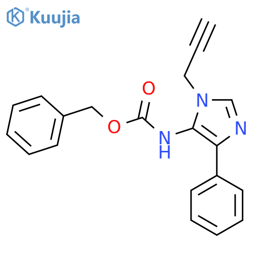 benzyl N-4-phenyl-1-(prop-2-yn-1-yl)-1H-imidazol-5-ylcarbamate structure