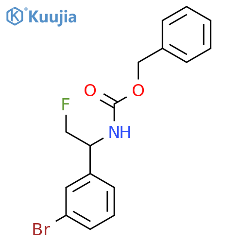 benzyl N-1-(3-bromophenyl)-2-fluoroethylcarbamate structure