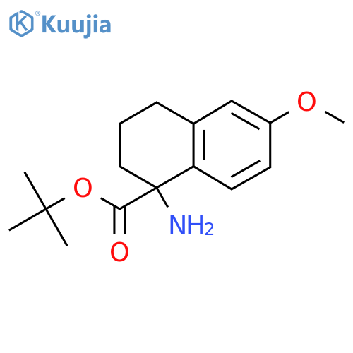 Tert-butyl 1-amino-6-methoxy-1,2,3,4-tetrahydronaphthalene-1-carboxylate structure