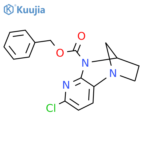 benzyl 5-chloro-1,6,8-triazatricyclo7.2.1.0,2,7dodeca-2,4,6-triene-8-carboxylate structure