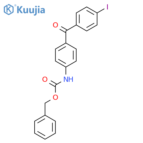 benzyl N-4-(4-iodobenzoyl)phenylcarbamate structure