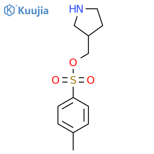 (Pyrrolidin-3-yl)methyl 4-methylbenzene-1-sulfonate structure