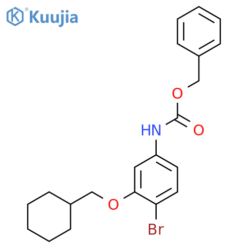 benzyl N-4-bromo-3-(cyclohexylmethoxy)phenylcarbamate structure