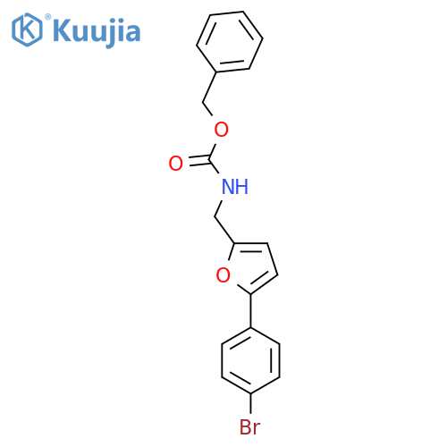 benzyl N-{5-(4-bromophenyl)furan-2-ylmethyl}carbamate structure