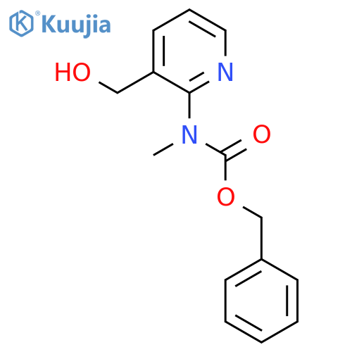 benzyl N-[3-(hydroxymethyl)pyridin-2-yl]-N-methylcarbamate structure