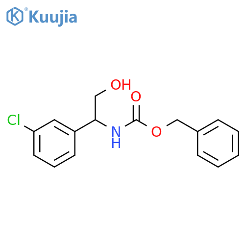 benzyl N-1-(3-chlorophenyl)-2-hydroxyethylcarbamate structure