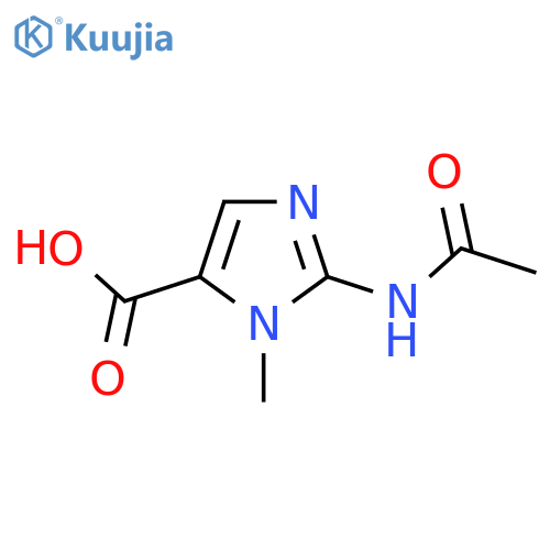 2-acetamido-1-methyl-1H-imidazole-5-carboxylic acid structure
