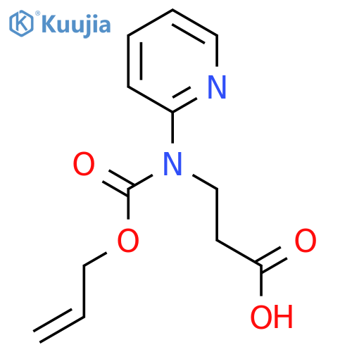 3-{(prop-2-en-1-yloxy)carbonyl(pyridin-2-yl)amino}propanoic acid structure
