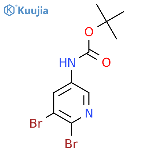 tert-butyl N-(5,6-dibromopyridin-3-yl)carbamate structure
