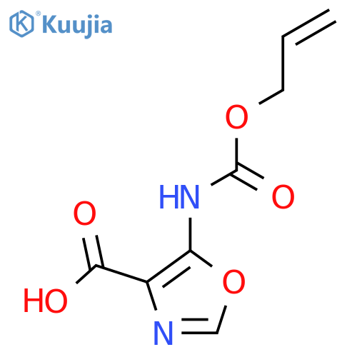 5-{(prop-2-en-1-yloxy)carbonylamino}-1,3-oxazole-4-carboxylic acid structure