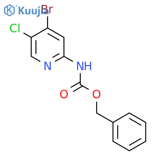 benzyl N-(4-bromo-5-chloropyridin-2-yl)carbamate structure