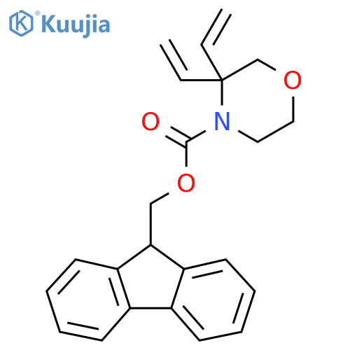 (9H-fluoren-9-yl)methyl 3,3-diethenylmorpholine-4-carboxylate structure