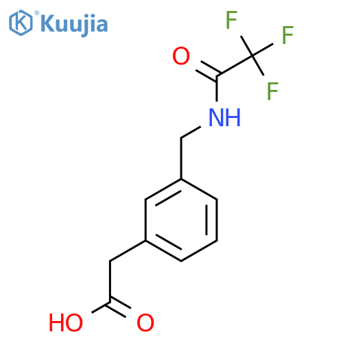 2-{3-(2,2,2-trifluoroacetamido)methylphenyl}acetic acid structure