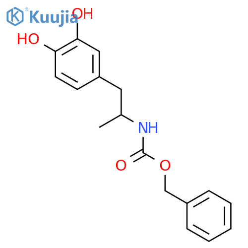 benzyl N-1-(3,4-dihydroxyphenyl)propan-2-ylcarbamate structure