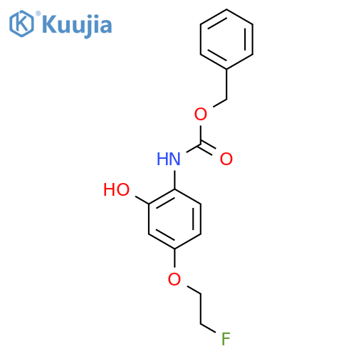 benzyl N-4-(2-fluoroethoxy)-2-hydroxyphenylcarbamate structure