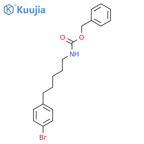 benzyl N-5-(4-bromophenyl)pentylcarbamate structure