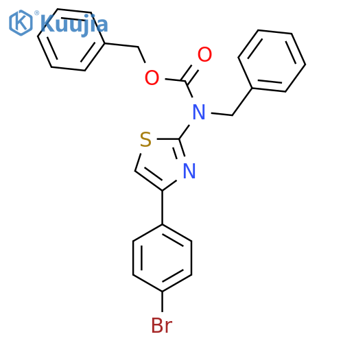 benzyl N-benzyl-N-4-(4-bromophenyl)-1,3-thiazol-2-ylcarbamate structure