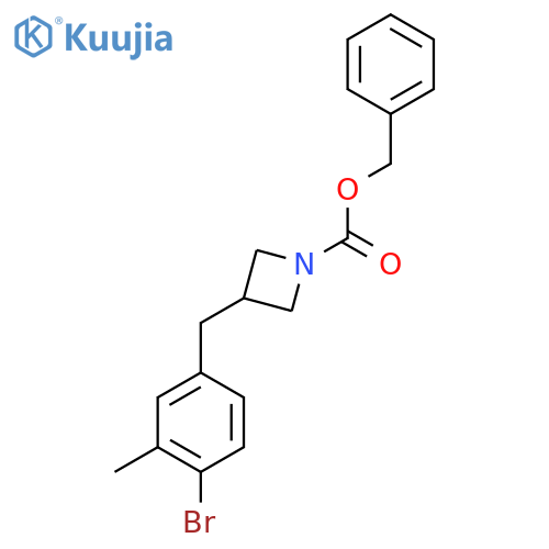 benzyl 3-(4-bromo-3-methylphenyl)methylazetidine-1-carboxylate structure