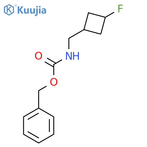 benzyl N-[(3-fluorocyclobutyl)methyl]carbamate structure
