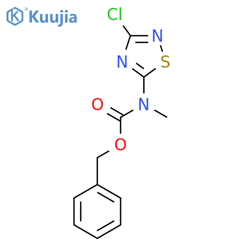 benzyl N-(3-chloro-1,2,4-thiadiazol-5-yl)-N-methylcarbamate structure