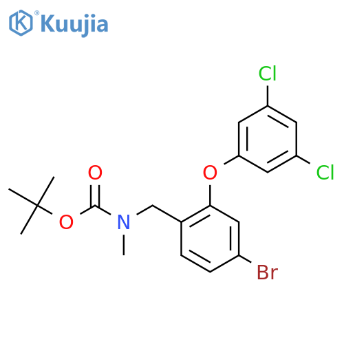 tert-butyl N-{4-bromo-2-(3,5-dichlorophenoxy)phenylmethyl}-N-methylcarbamate structure