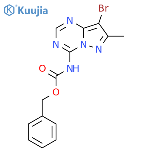 benzyl N-{8-bromo-7-methylpyrazolo1,5-a1,3,5triazin-4-yl}carbamate structure