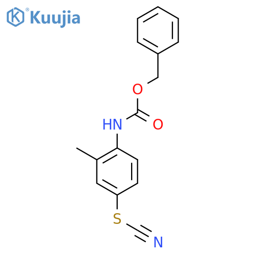 benzyl N-4-(cyanosulfanyl)-2-methylphenylcarbamate structure