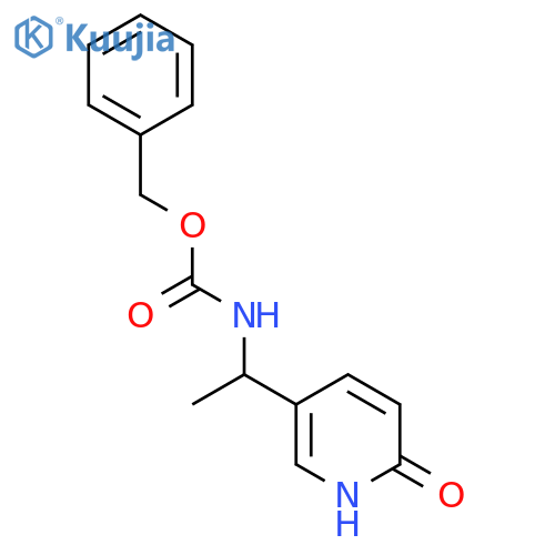 benzyl N-[1-(6-hydroxypyridin-3-yl)ethyl]carbamate structure