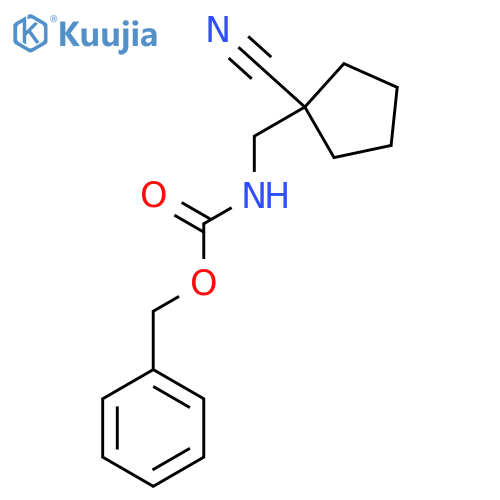 benzyl N-[(1-cyanocyclopentyl)methyl]carbamate structure
