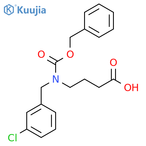 4-{(benzyloxy)carbonyl(3-chlorophenyl)methylamino}butanoic acid structure