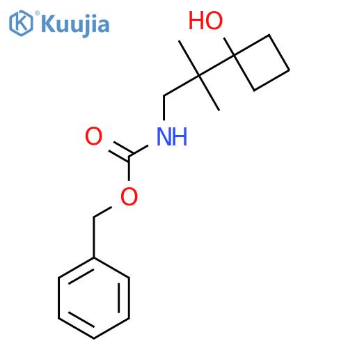 benzyl N-[2-(1-hydroxycyclobutyl)-2-methylpropyl]carbamate structure
