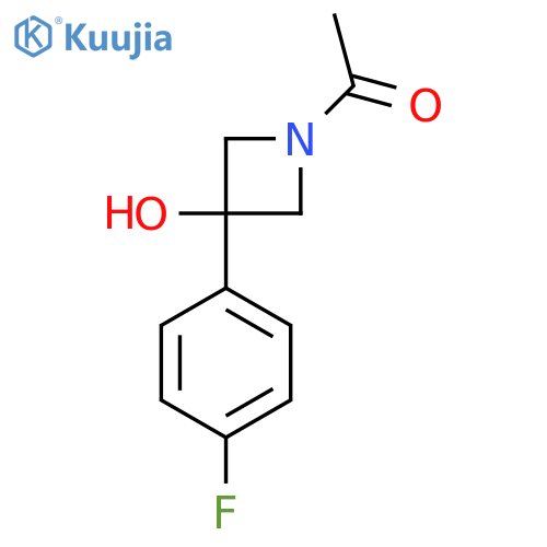 1-[3-(4-Fluorophenyl)-3-hydroxyazetidin-1-yl]ethan-1-one structure