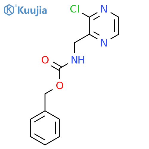 benzyl N-[(3-chloropyrazin-2-yl)methyl]carbamate structure