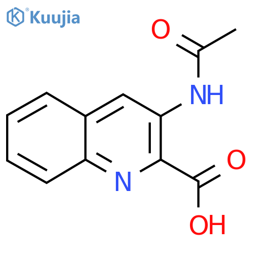 3-Acetamidoquinoline-2-carboxylic acid structure