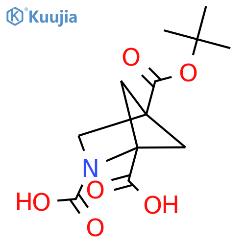 4-(tert-butoxy)carbonyl-2-azabicyclo2.1.1hexane-1,2-dicarboxylic acid structure
