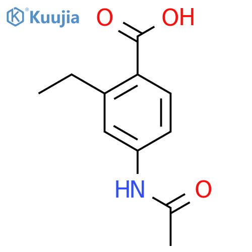 4-Acetamido-2-ethylbenzoic acid structure