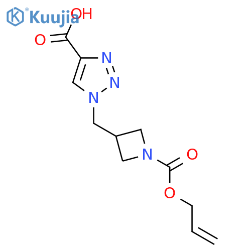 1-({1-(prop-2-en-1-yloxy)carbonylazetidin-3-yl}methyl)-1H-1,2,3-triazole-4-carboxylic acid structure