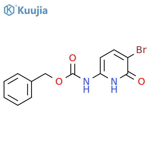 benzyl N-(5-bromo-6-hydroxypyridin-2-yl)carbamate structure