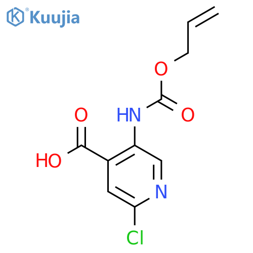 2-chloro-5-{(prop-2-en-1-yloxy)carbonylamino}pyridine-4-carboxylic acid structure